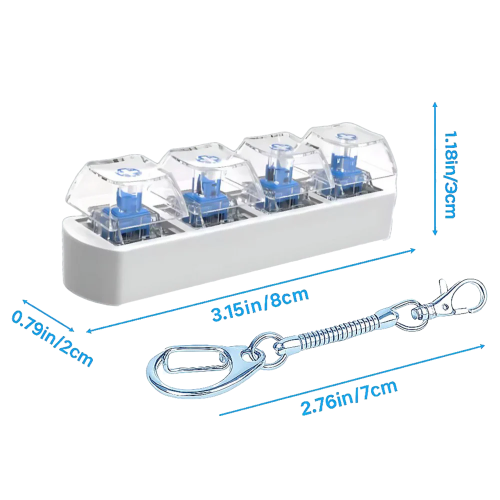 The Clicky Keyboard Keychain